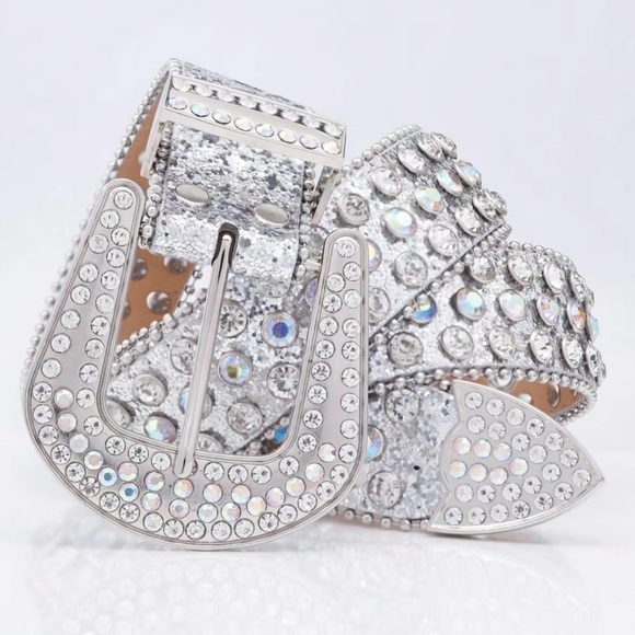 Silver Rhinestone Belt - Picture 2 of 7